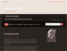 Tablet Screenshot of giovanniboldini.org